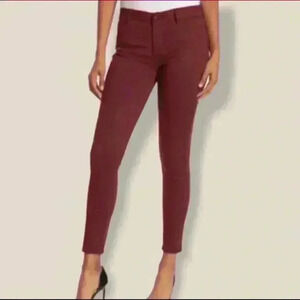 Sam Edelman NWT The Kitten Skinny 26” Cabernet Ankle Jeans Size 10